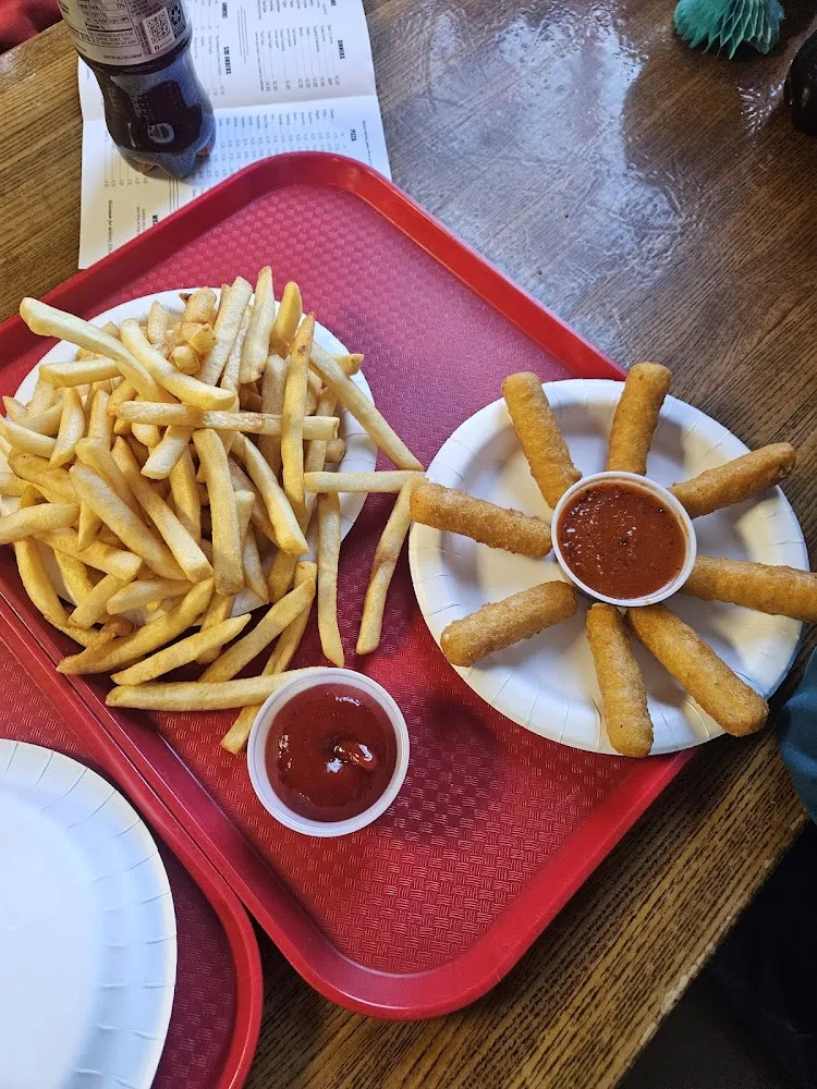 French Fries and Mozzarella Sticks